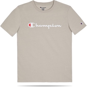 Champion Boys Champion Boys Tee Shirt Short Sleeve Logo T-Shirt for Kids(Signature Sand Khaki)