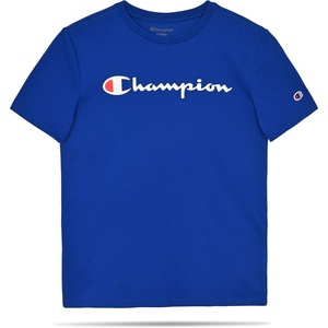 Champion Boys Champion Boys Tee Shirt Short Sleeve Logo T-Shirt for Kids(Surf the Web Blue)