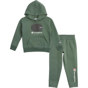 Champion Boys Hoodie and Jogger Set for Kids 2 Piece Athletic Sweatsuit Sets(Dark Forest Green)