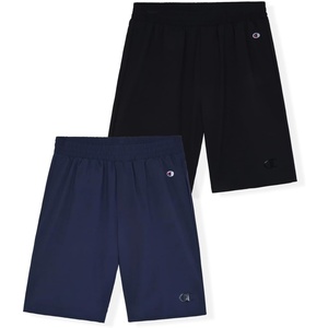 Champion Boys Shorts for Kids Athletic 2 Pack Lightweight Hybrid Short(Black-dark Navy)