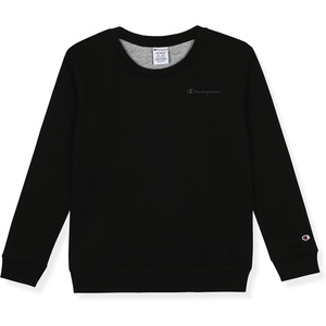 Champion Boys Sweatshirt for Kids Pullover Fleece Crewneck Sweater(Black Logo)