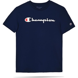 Champion Boys T-Shirt Short Sleeve Logo Tee Shirt for Boys(Navy Logo)