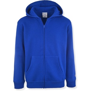 Champion Boys Zip Front Fleece Hoodie Sweatshirt for Kids(Blue Surf)