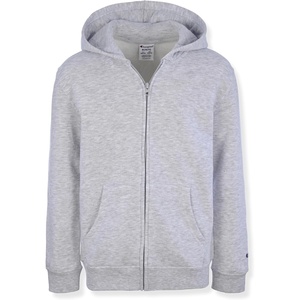 Champion Boys Zip Front Fleece Hoodie Sweatshirt for Kids(Grey Heather)