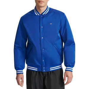 Champion Men’s Logo Striped-trim Varsity Jacket(Surf the Web)