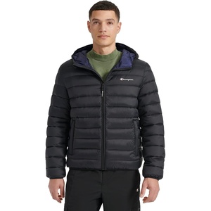 Champion Men’s Performance Lightweight Puffer Jacket With Hood(Black)