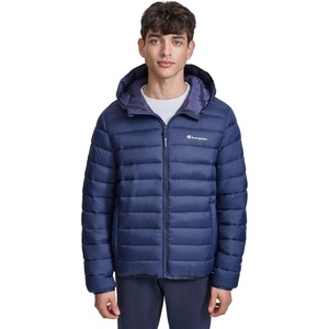 Champion Men’s Performance Lightweight Puffer Jacket With Hood(Peacoat)