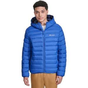 Champion Men’s Performance Lightweight Puffer Jacket With Hood(Surf the Web)