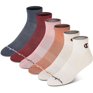 Champion Women’s Quarter Socks – 6-pack Cushioned Athletic Socks With Moisture-wicking, Arch Support (Size 5-9)(Neutral Assorted)