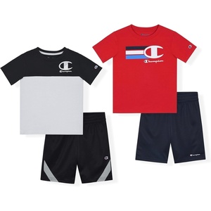 Champion boys Champion Boys 4-piece Short Set(Red-black)