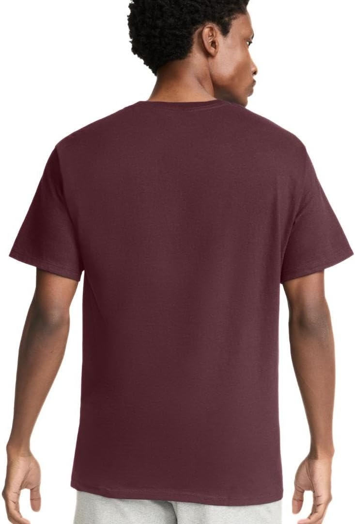 image:imageChampion Mens Classic Script Graphic Short Sleeve TShirt Standard Fit Tonal Logo Available in Regular and Big amp TallMaroon Classic Script Logo