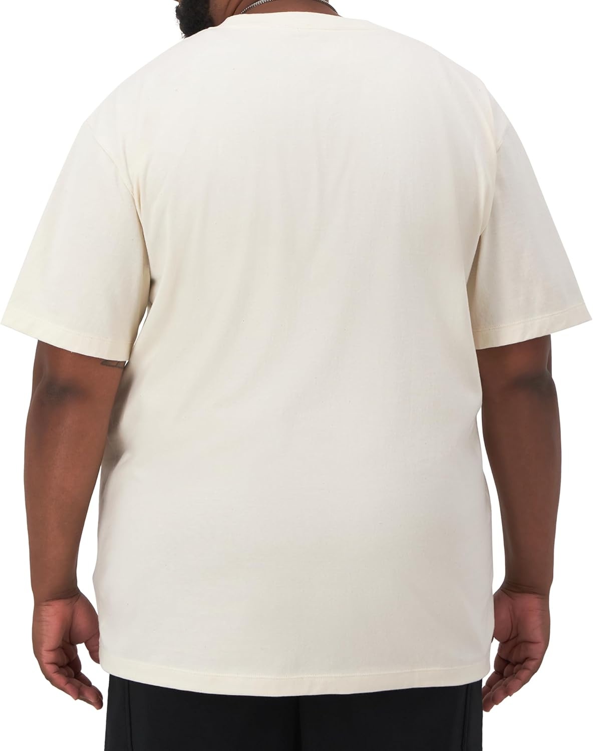 image:imageChampion Mens Classic Script Graphic Short Sleeve TShirt Standard Fit Tonal Logo Available in Regular and Big amp TallNatural Classic Script Logo