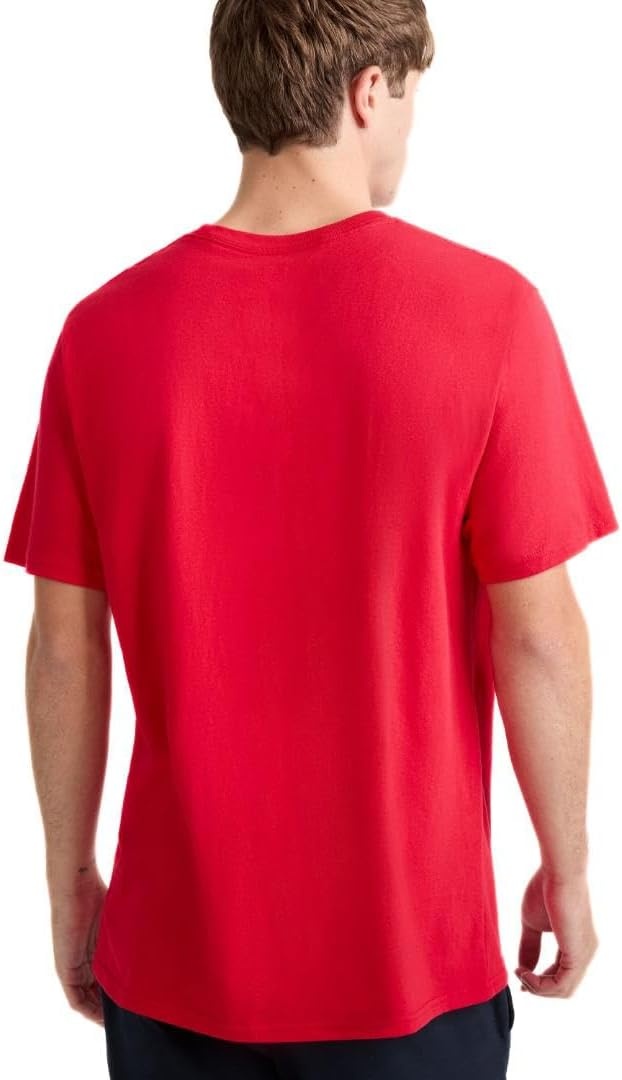image:imageChampion Mens Classic Script Graphic Short Sleeve TShirt Standard Fit Tonal Logo Available in Regular and Big amp TallScarlet Classic Script Logo