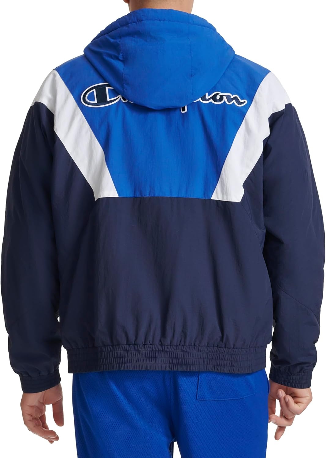 image:imageChampion Mens Color Block Lined Windbreaker With HoodRoyal Blue Combo