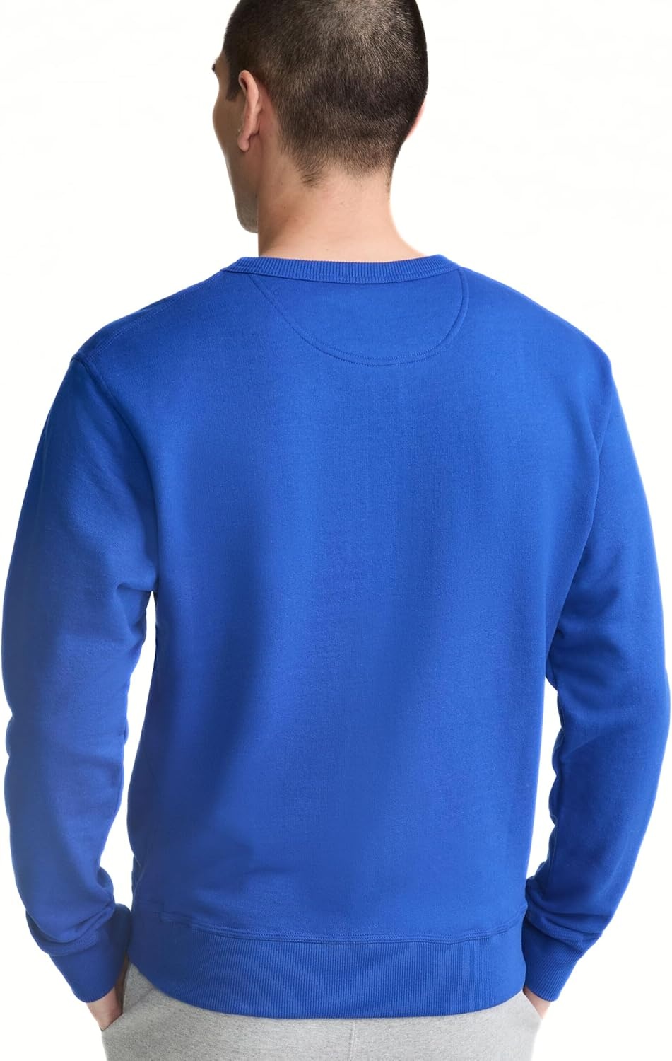 image:imageChampion Mens Crewneck Fleece Sweatshirt Standard Fit Midweight Script Logo Available in Regular and Big amp TallSurf the Web Classic Script Logo