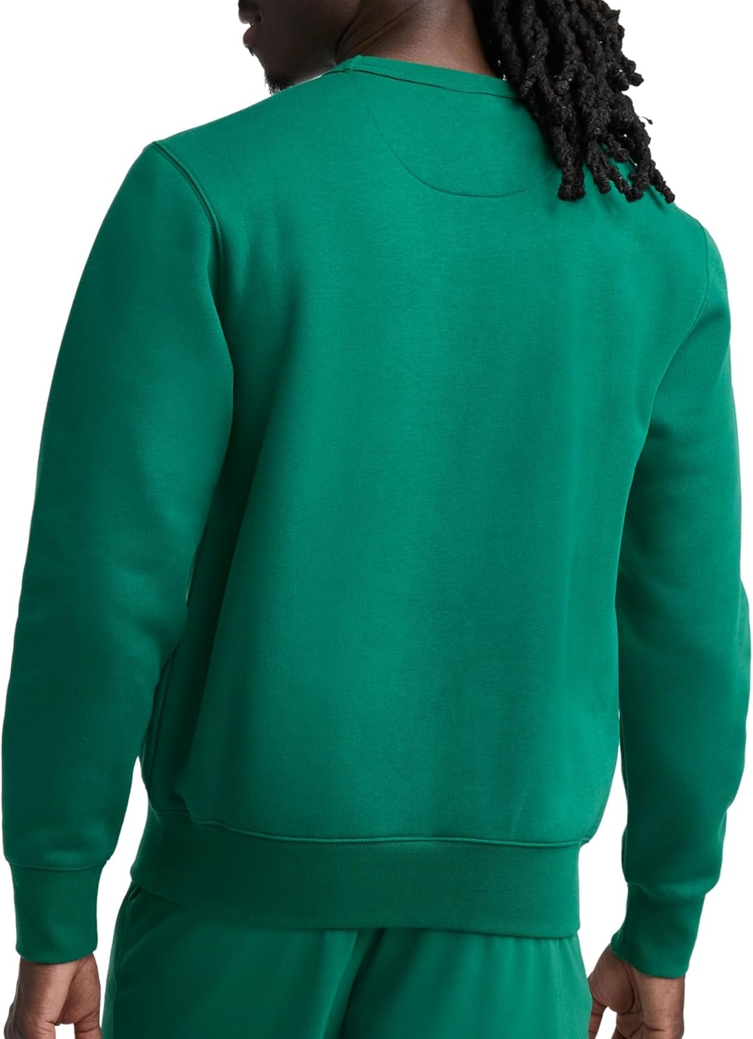 image:imageChampion Mens Crewneck Fleece Sweatshirt Standard Fit Midweight Script Logo Available in Regular and Big amp TallVerdant Green Classic Script Logo