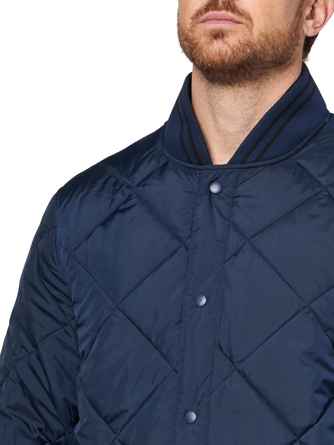 image:imageChampion Mens Diamond Quilted Reversible Open Bottom JacketNavyBlack