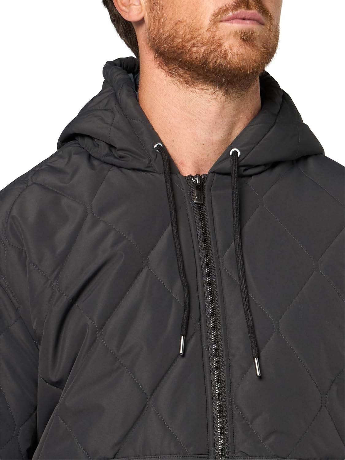 image:imageChampion Mens Diamond Quilted Varsity HoodyCharcoal Tech