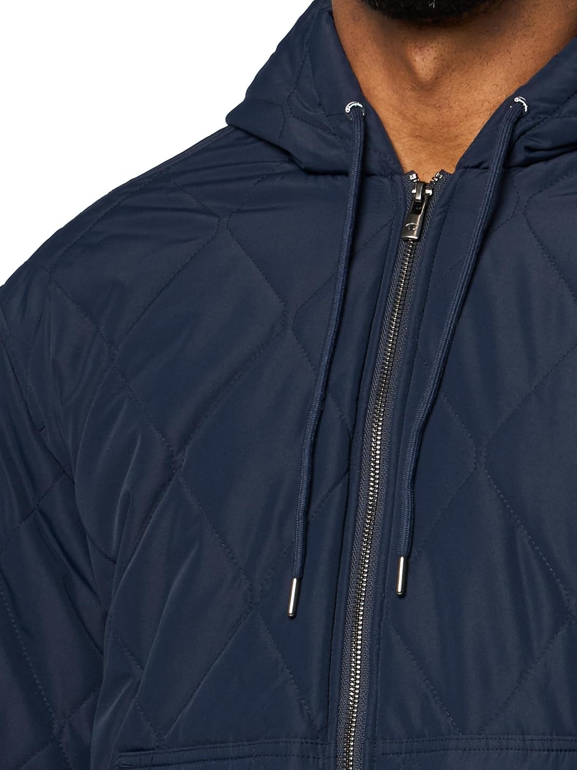 image:imageChampion Mens Diamond Quilted Varsity HoodyPeacoat Tech