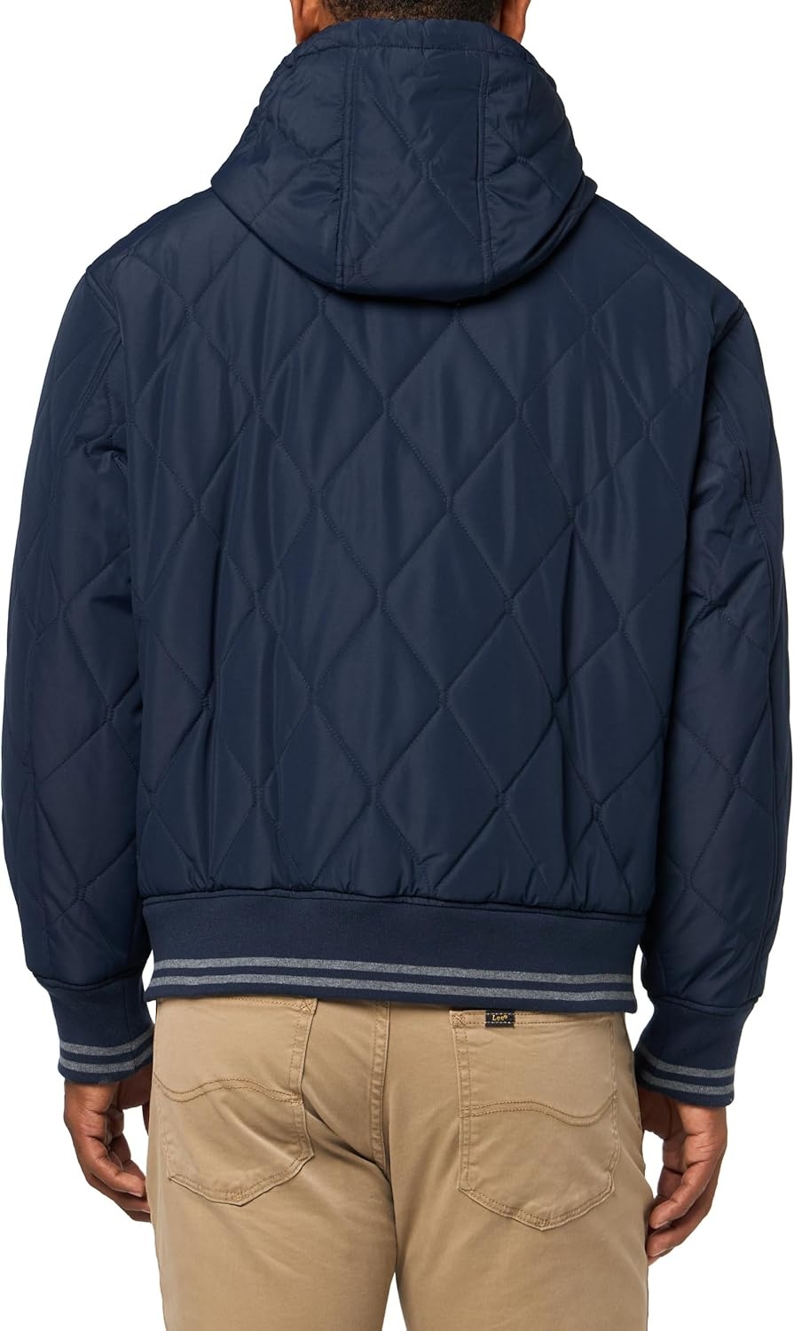 image:imageChampion Mens Diamond Quilted Varsity HoodyPeacoat Tech