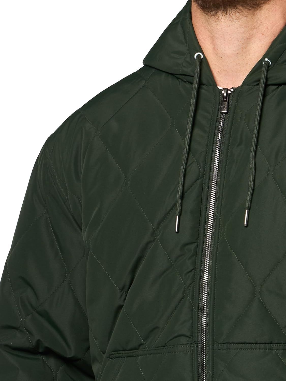 image:imageChampion Mens Diamond Quilted Varsity HoodySpruce Tech