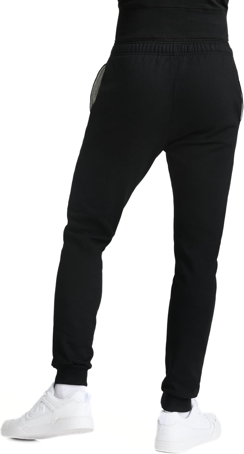 image:imageChampion Mens Graphic Fleece Joggers Sweatpants Standard Fit Midweight Fleece Classic Script LogoBlack