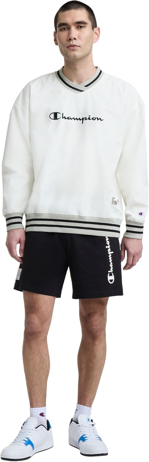 image:imageChampion Mens Graphic Lounge Shorts Standard Fit 7 Inch Inseam Script Logo Lightweight 100 Cotton JerseyBlack