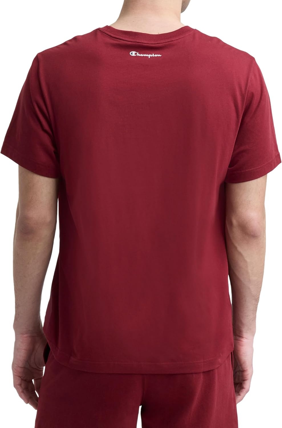 image:imageChampion Mens Graphic Short Sleeve TShirt Standard Fit Classic Script Logo Midweight 100 CottonPomegranate