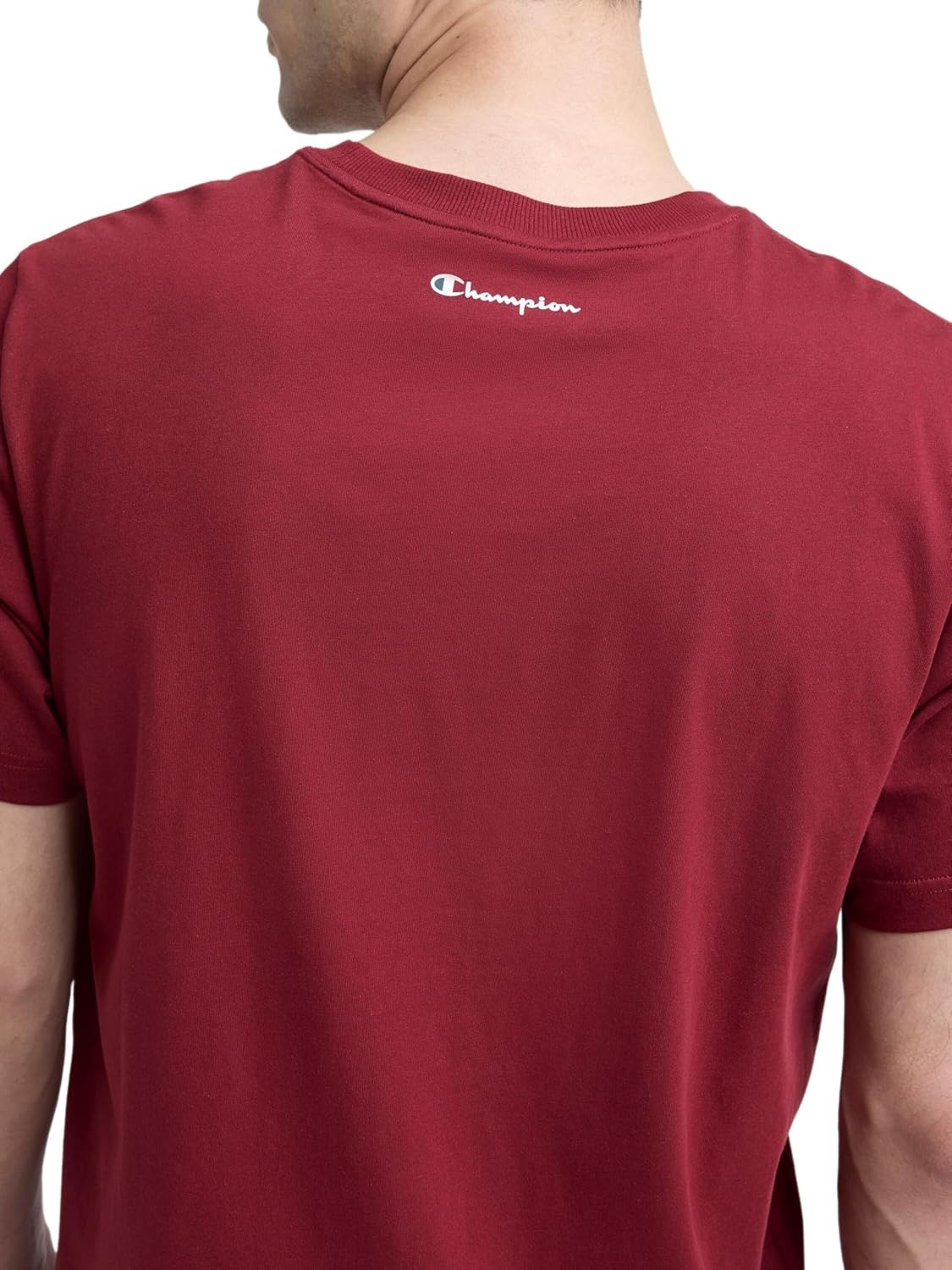image:imageChampion Mens Graphic Short Sleeve TShirt Standard Fit Classic Script Logo Midweight 100 CottonPomegranate