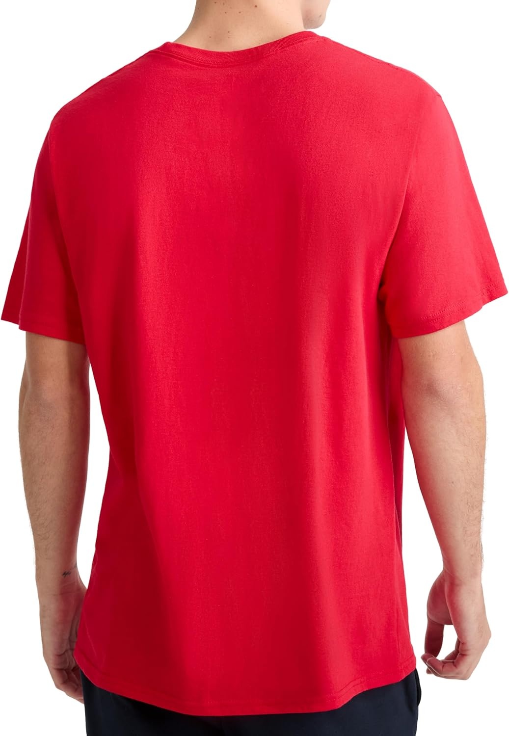 image:imageChampion Mens Graphic Short Sleeve TShirt Standard Fit Classic Script Logo Midweight 100 CottonTango Red