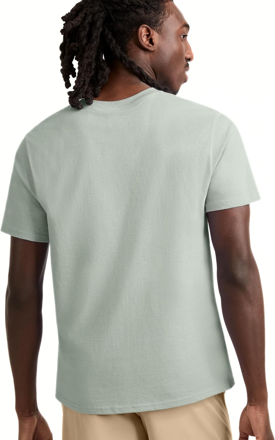 image:imageChampion Mens Graphic Short Sleeve TShirt Standard Fit Tonal Script Logo Midweight 100 CottonClever Sage