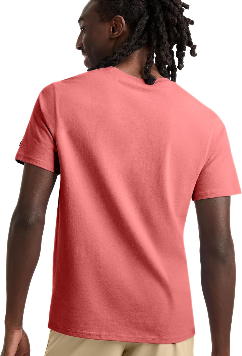 image:imageChampion Mens Graphic Short Sleeve TShirt Standard Fit Tonal Script Logo Midweight 100 CottonCozy Brick Red