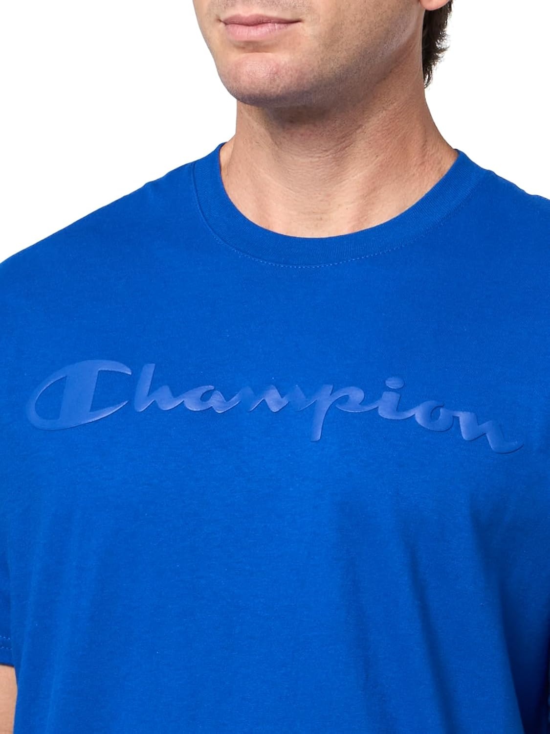 image:imageChampion Mens Graphic Short Sleeve TShirt Standard Fit Tonal Script Logo Midweight 100 CottonSurf the Web