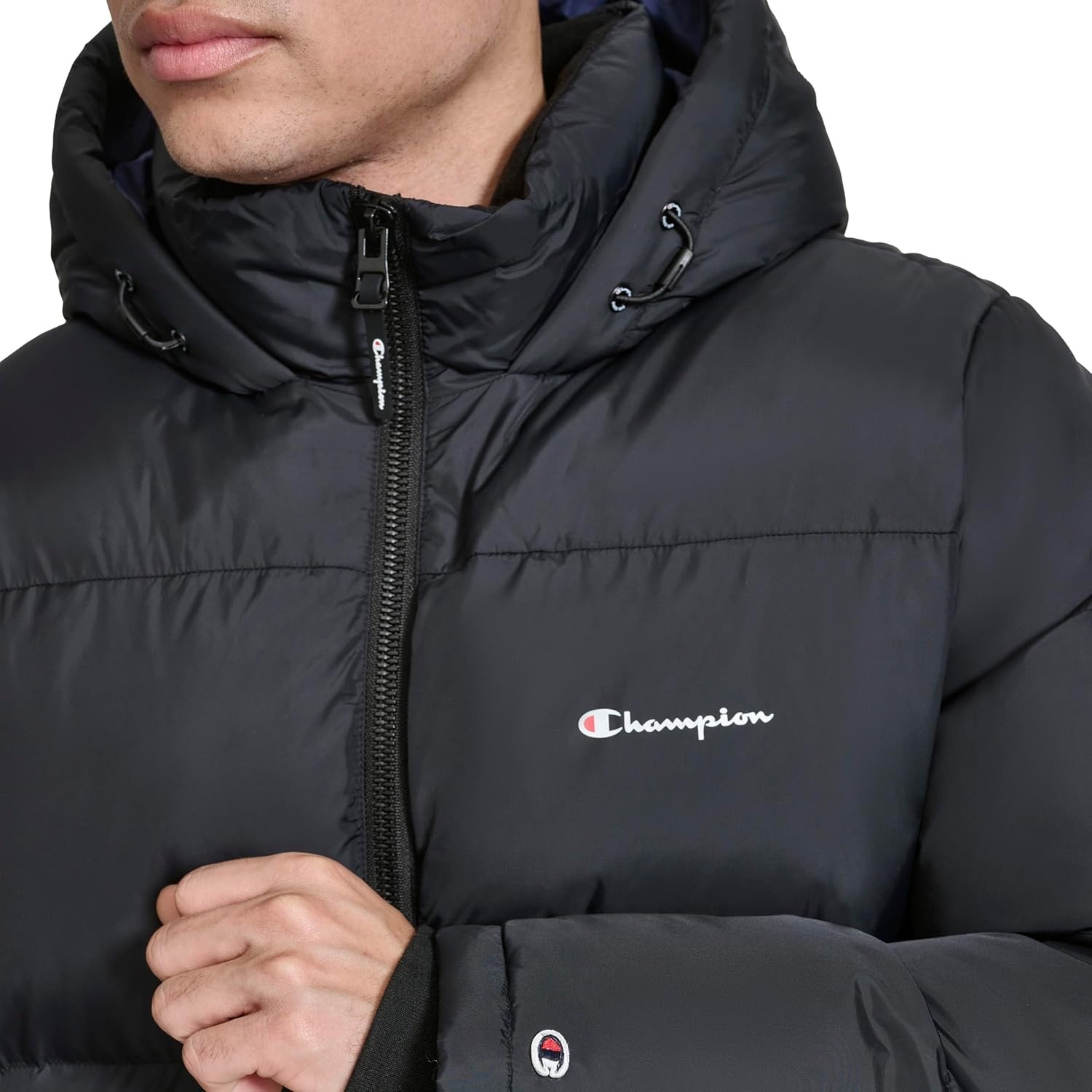 image:imageChampion Mens Heavy Weight Puffer With Adjustable HoodBlack
