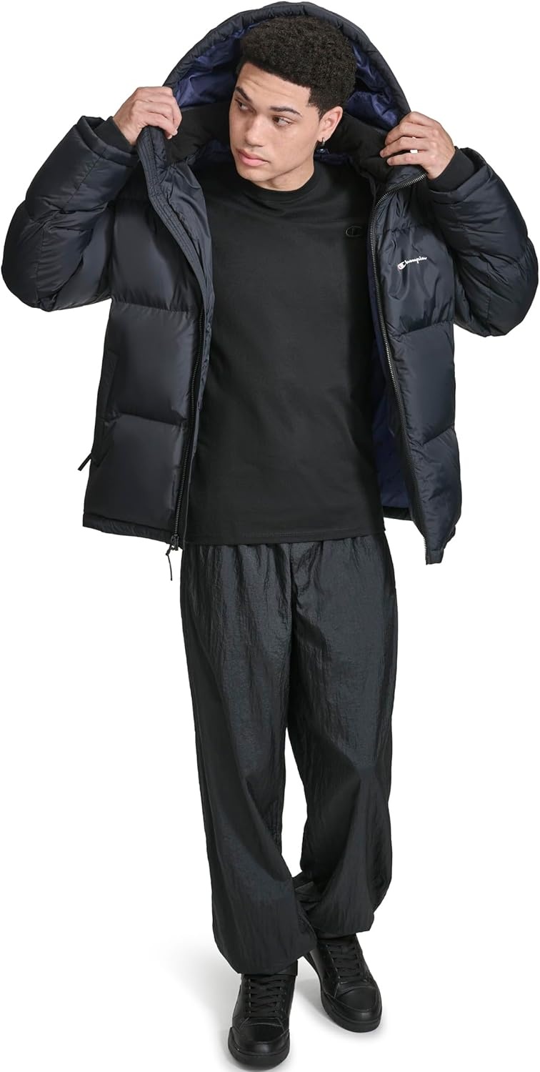 image:imageChampion Mens Heavy Weight Puffer With Adjustable HoodBlack