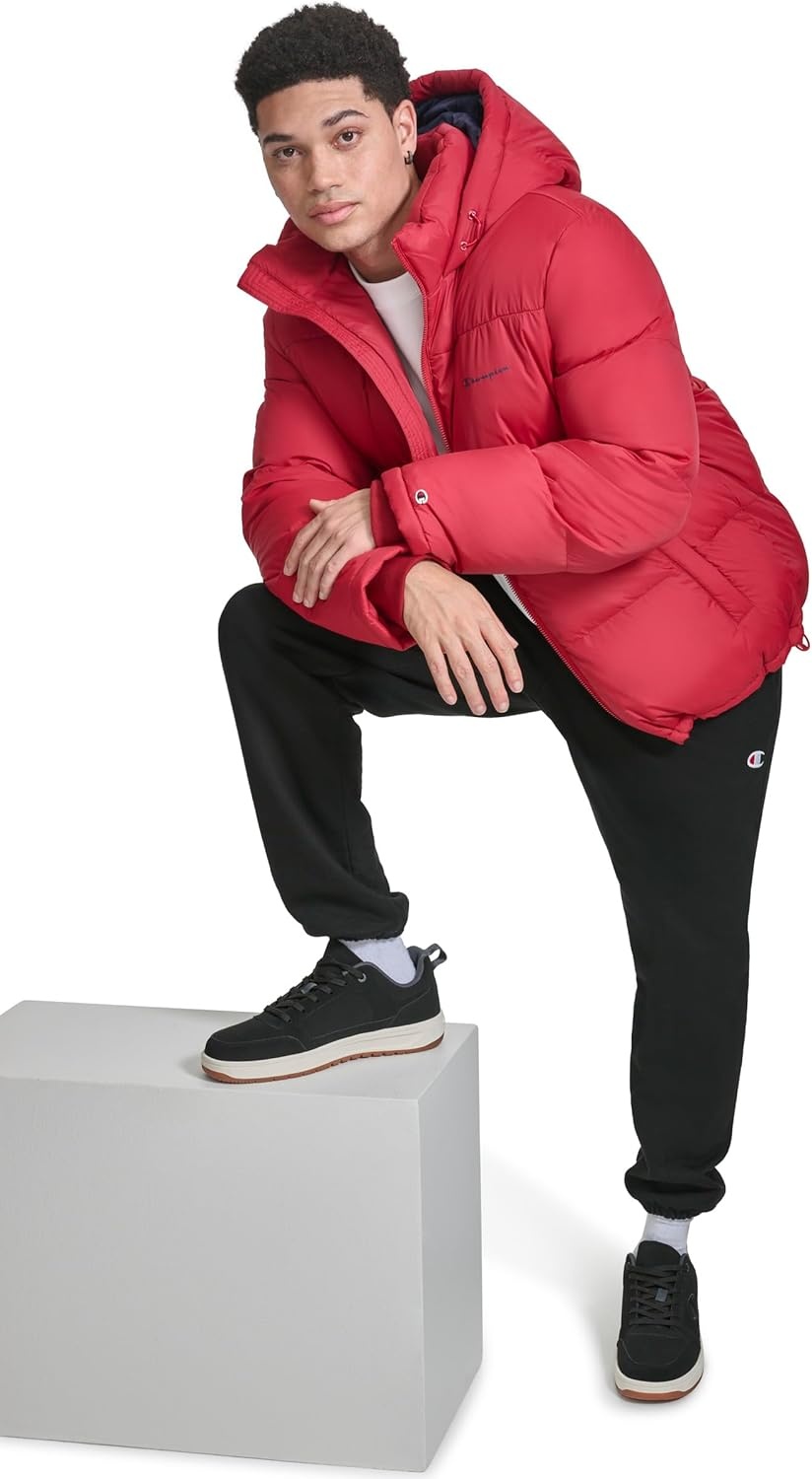image:imageChampion Mens Heavy Weight Puffer With Adjustable HoodChili Pepper