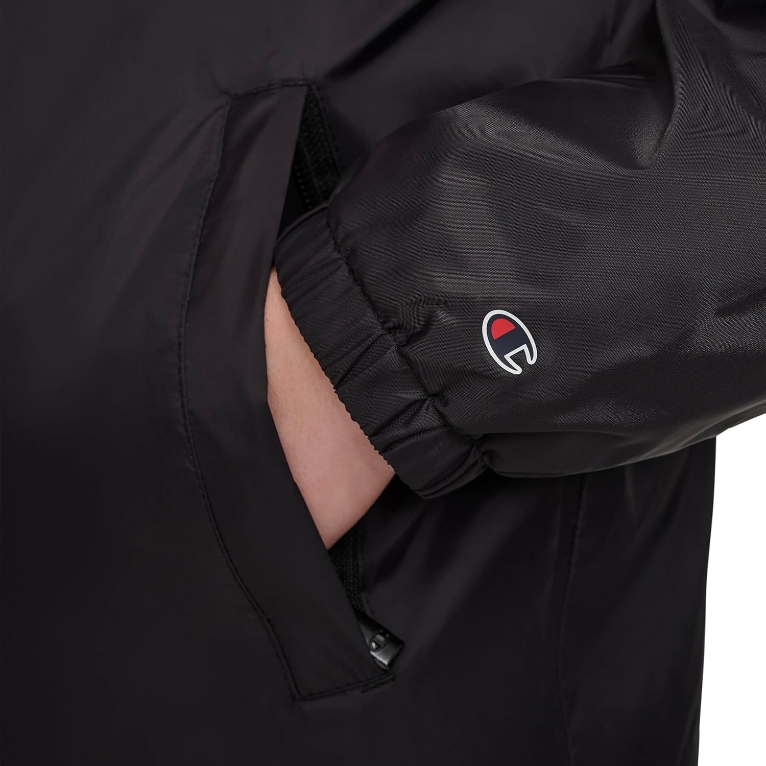 image:imageChampion Mens Hooded Coaches Rain JacketBlack