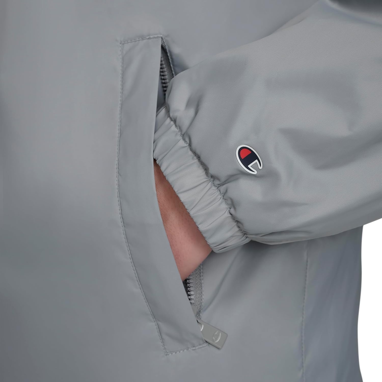 image:imageChampion Mens Hooded Coaches Rain JacketGrey