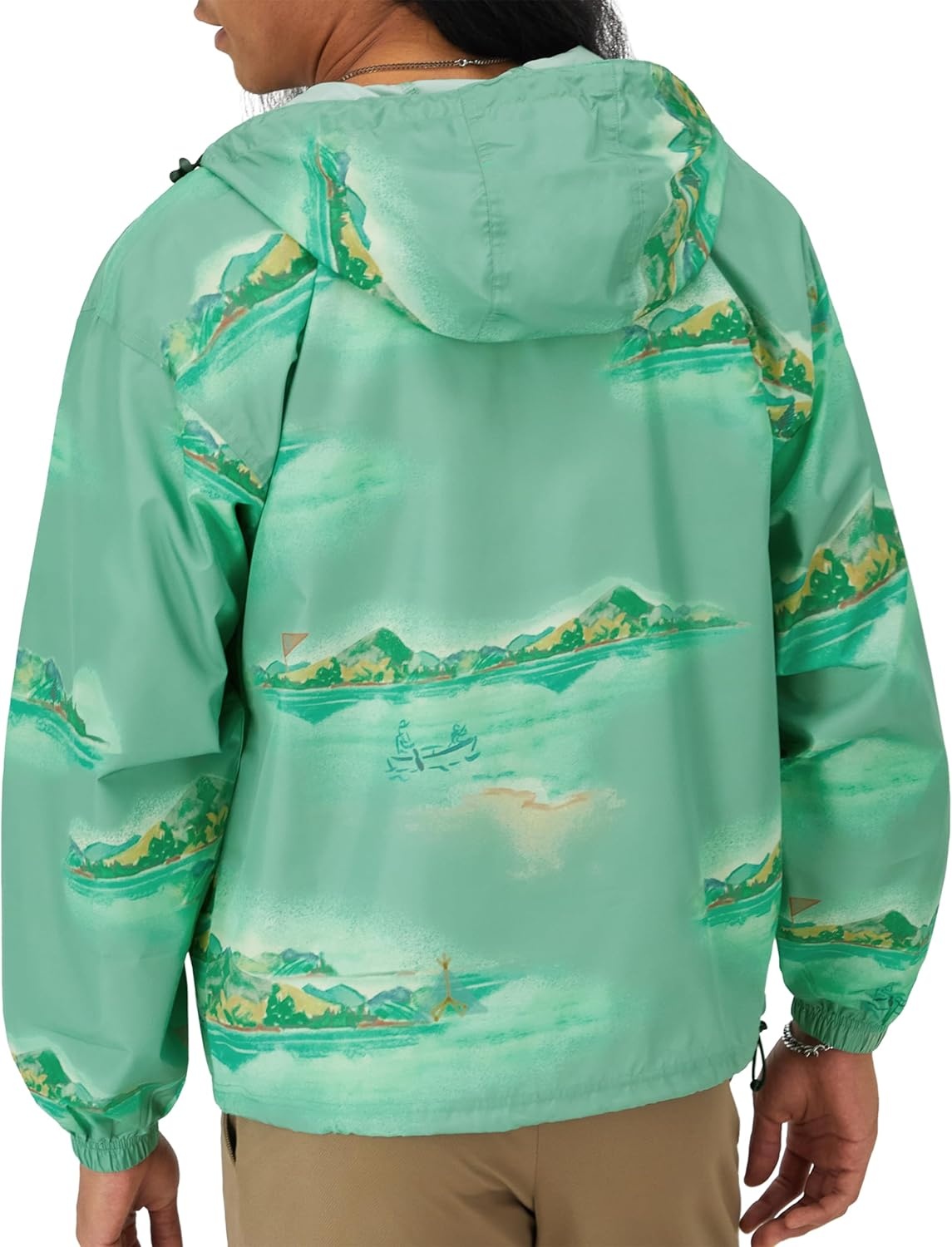 image:imageChampion Mens Jacket Stadium Fullzip Jacket Wind Resistant Water Resistant Jacket for MenCamp Champion Aqua Crush Small Script