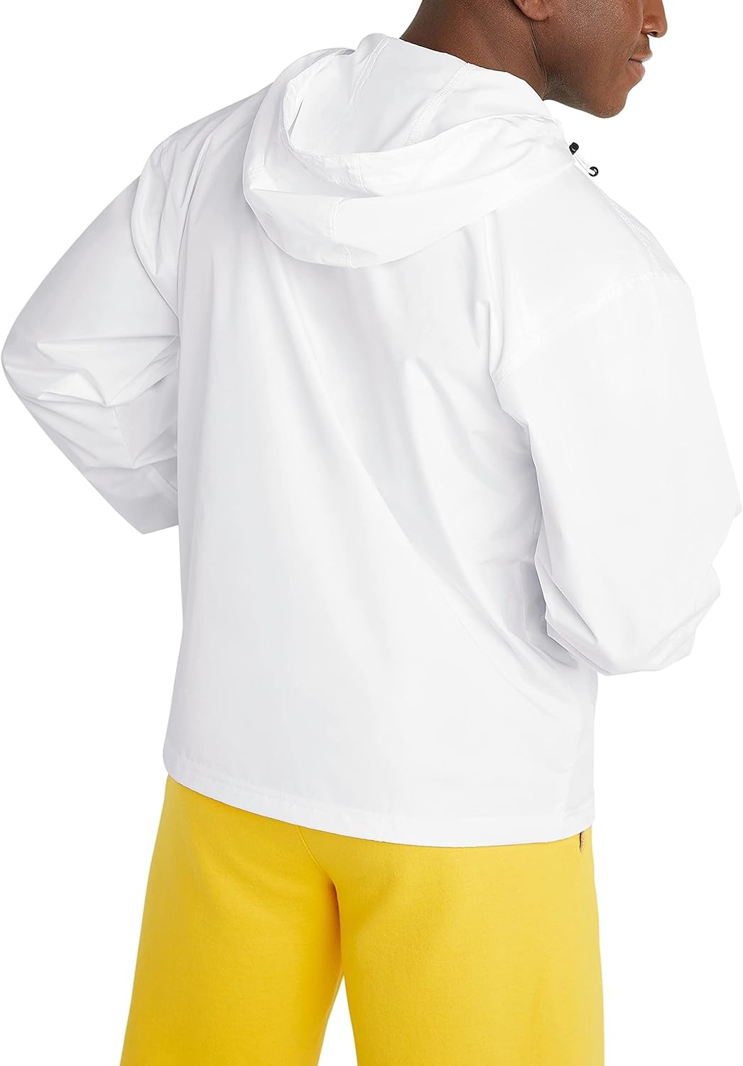 image:imageChampion Mens Jacket Stadium Fullzip Jacket Wind Resistant Water Resistant Jacket for MenWhite Small Script