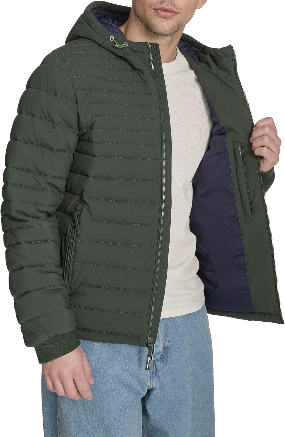 image:imageChampion Mens Lightweight Hooded Puffer JacketSpruce