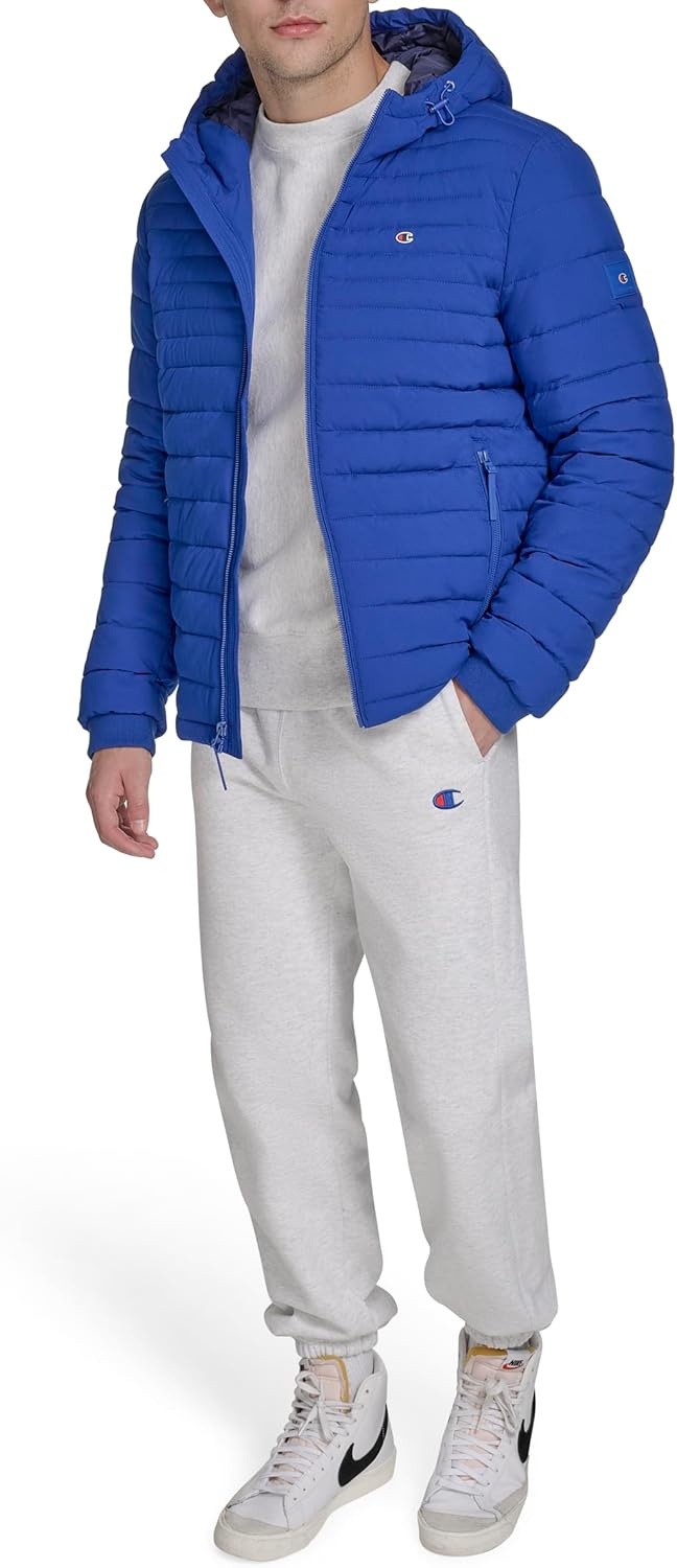 image:imageChampion Mens Lightweight Hooded Puffer JacketSurf the Web
