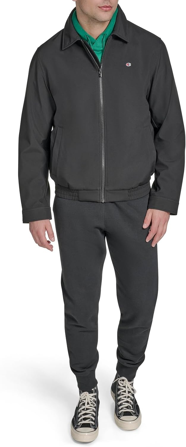image:imageChampion Mens Lightweight Laydown Collar JacketBlack