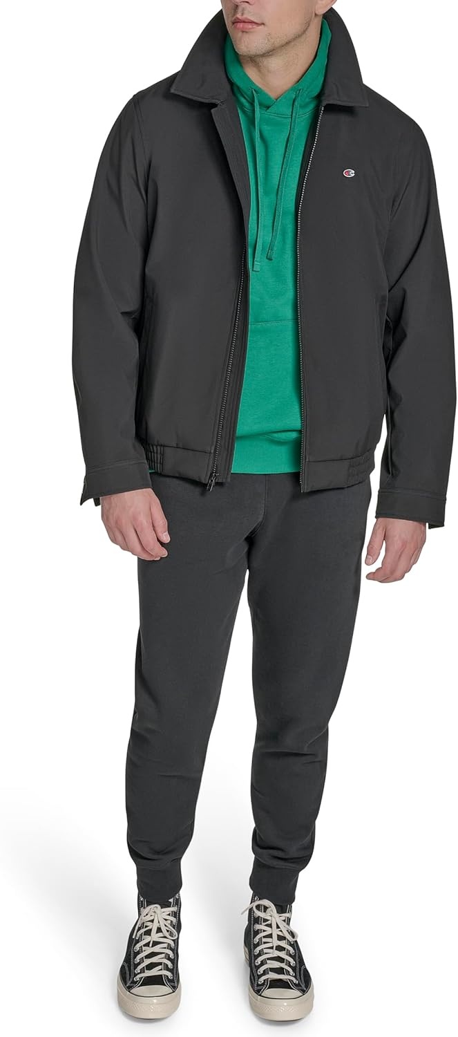 image:imageChampion Mens Lightweight Laydown Collar JacketBlack