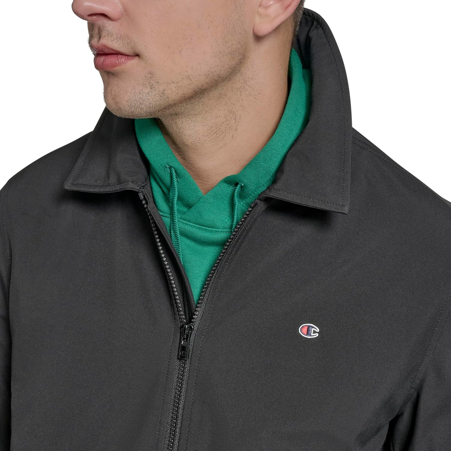 image:imageChampion Mens Lightweight Laydown Collar JacketBlack
