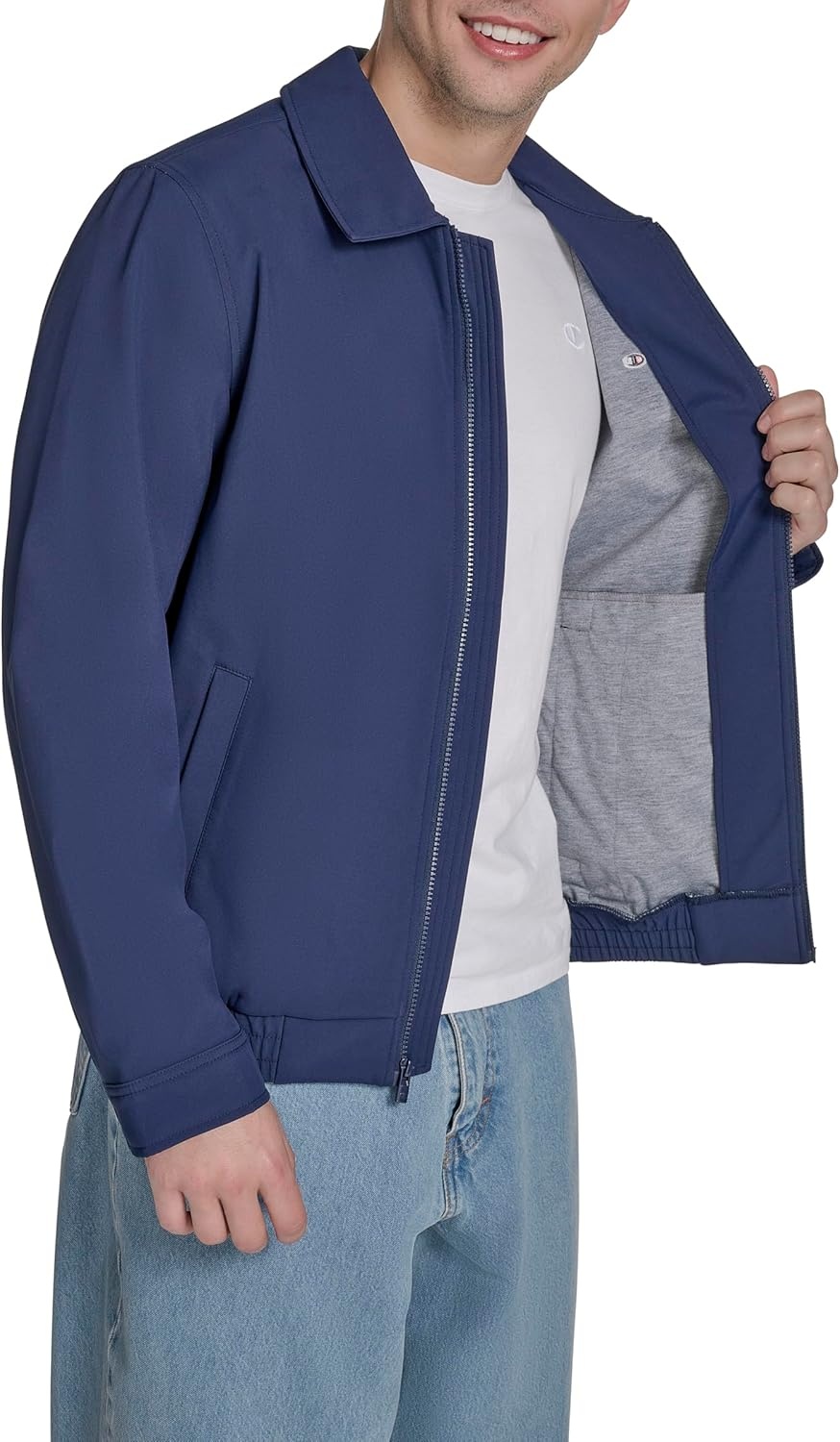 image:imageChampion Mens Lightweight Laydown Collar JacketPeacoat