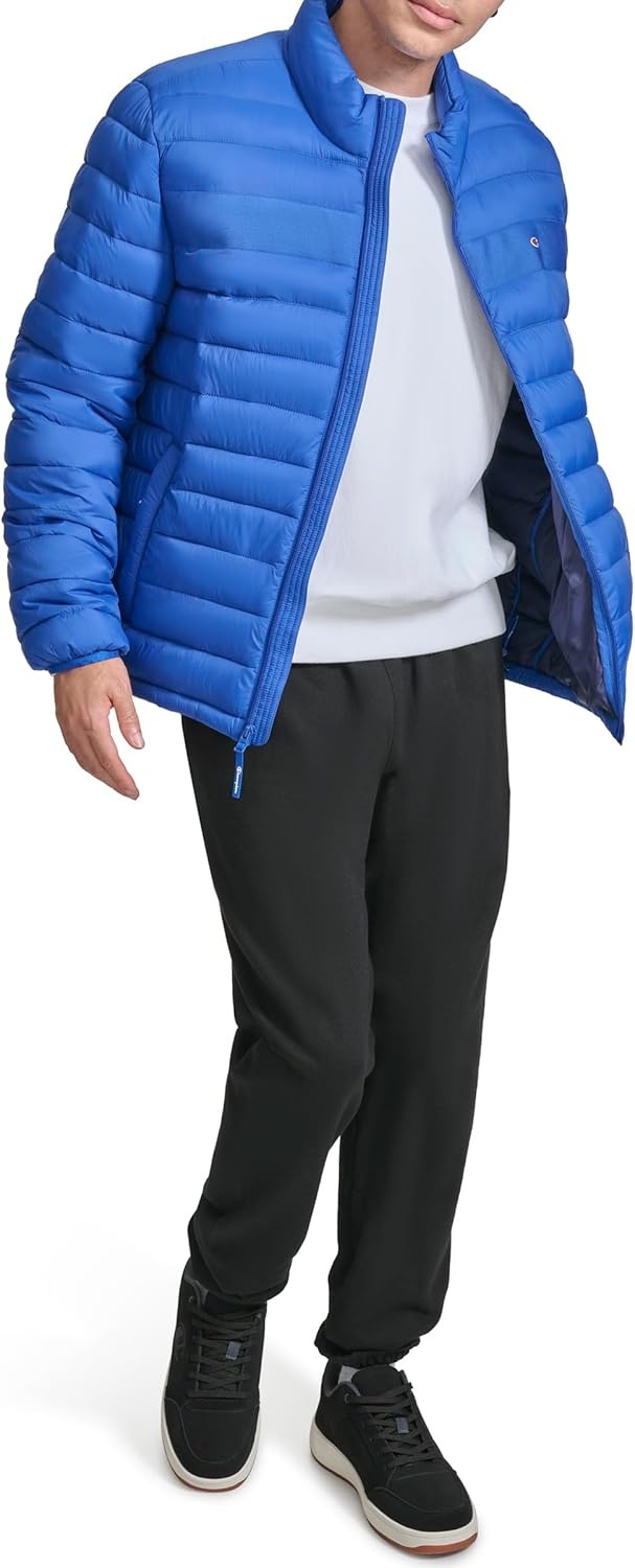 image:imageChampion Mens Lightweight Packable Puffer JacketBlue