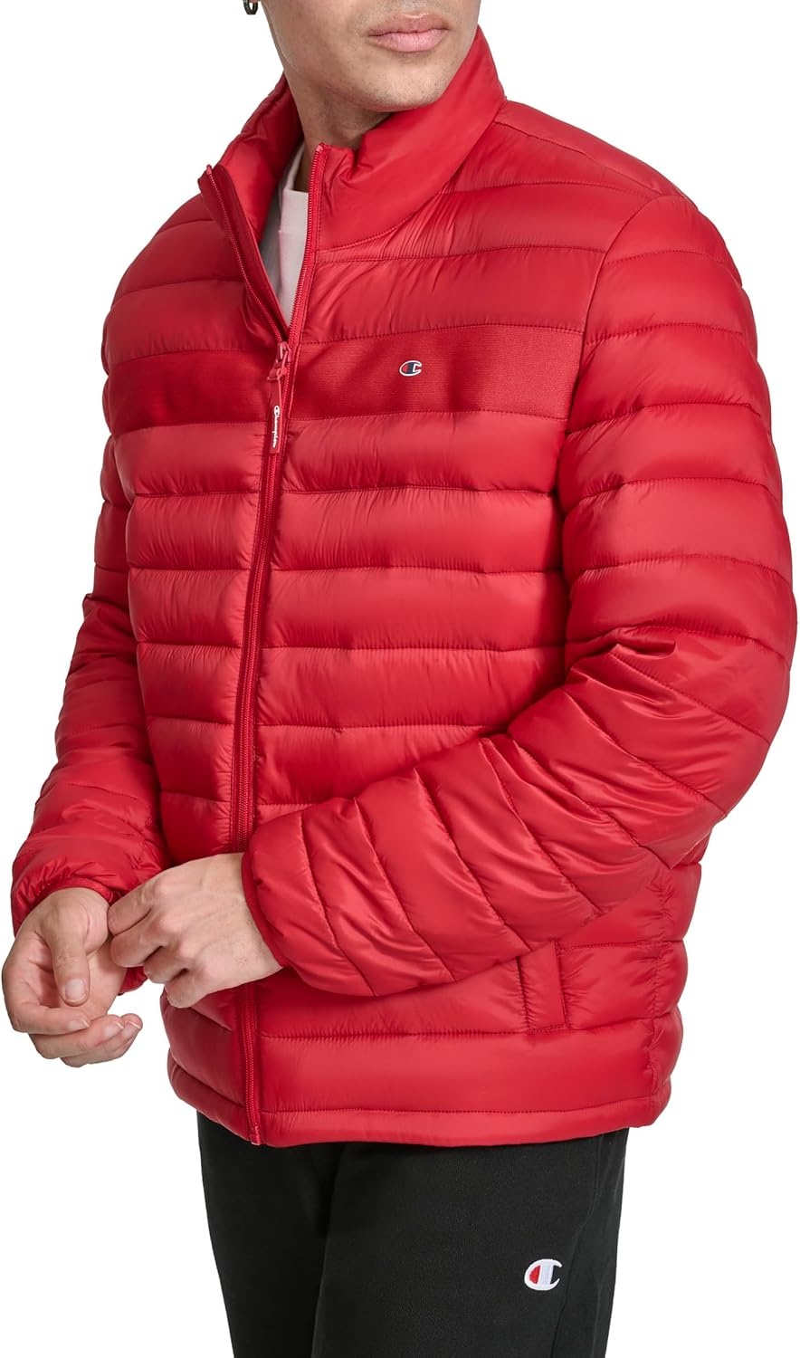 image:imageChampion Mens Lightweight Packable Puffer JacketChili Pepper