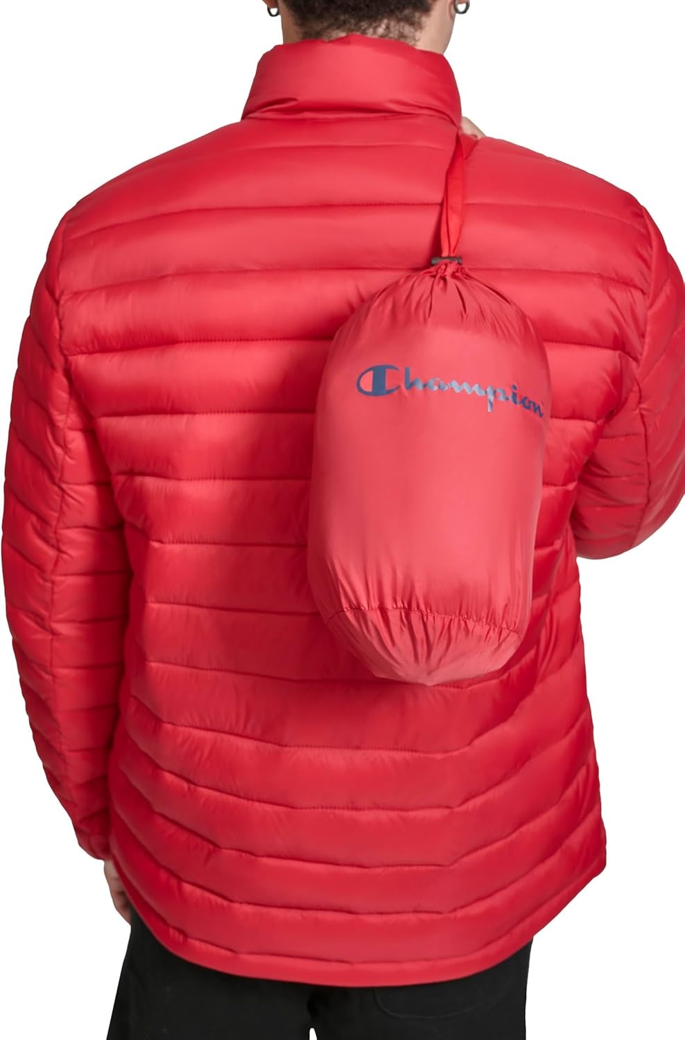 image:imageChampion Mens Lightweight Packable Puffer JacketChili Pepper