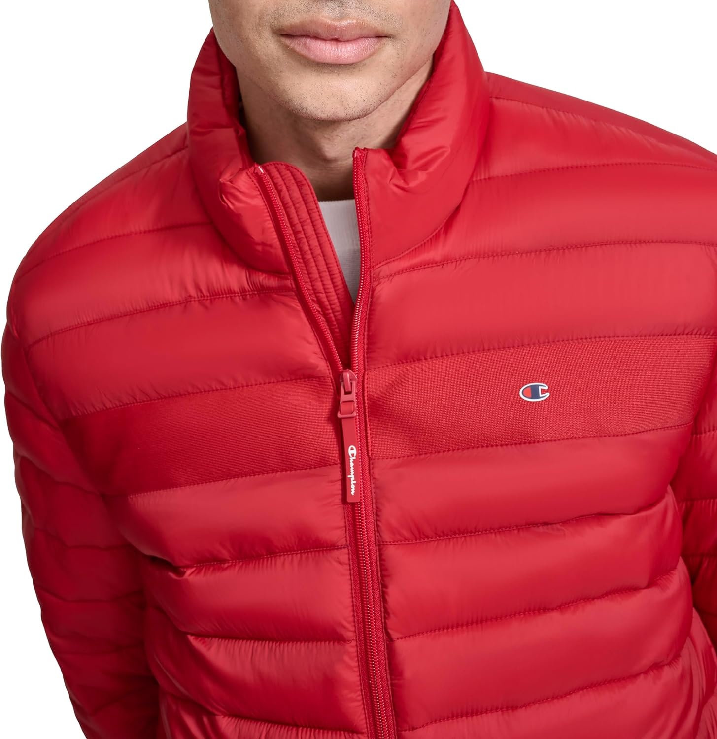 image:imageChampion Mens Lightweight Packable Puffer JacketChili Pepper